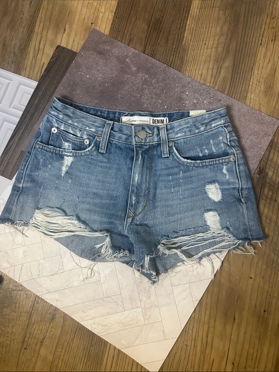 Lovers + Friends Pants - Women's Distressed Denim Shorts - Light Blue 26